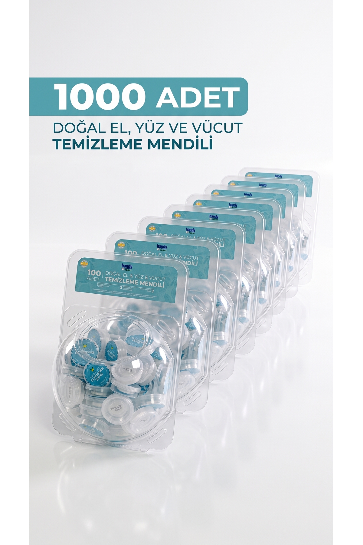 1000'li Limonlu Doğal Basmalı Mendil - Tek Kullanımlık Mutfak-Ev-Ofis, Doğal Formül