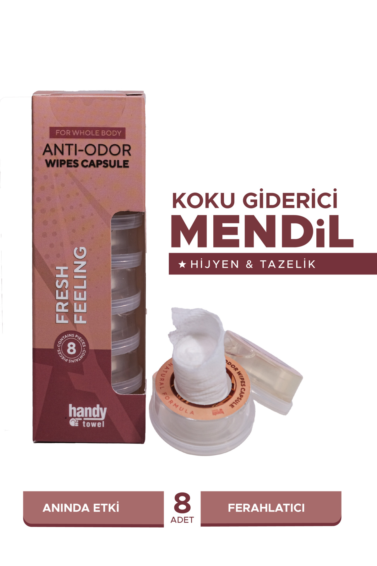 Koku Giderici Kapsül - 8 x 7,5 ml - Likit & Selüloz Mendil