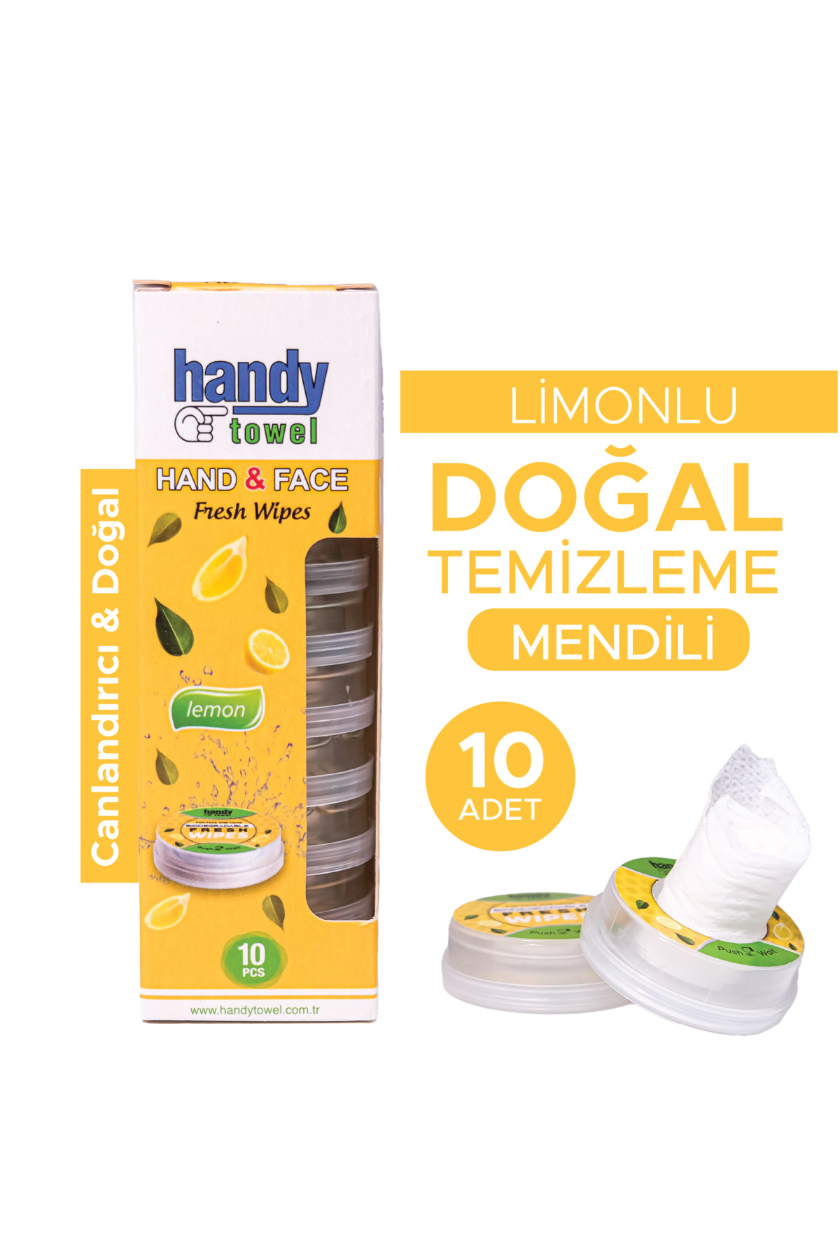 Limonlu Doğal Temizleme Mendili