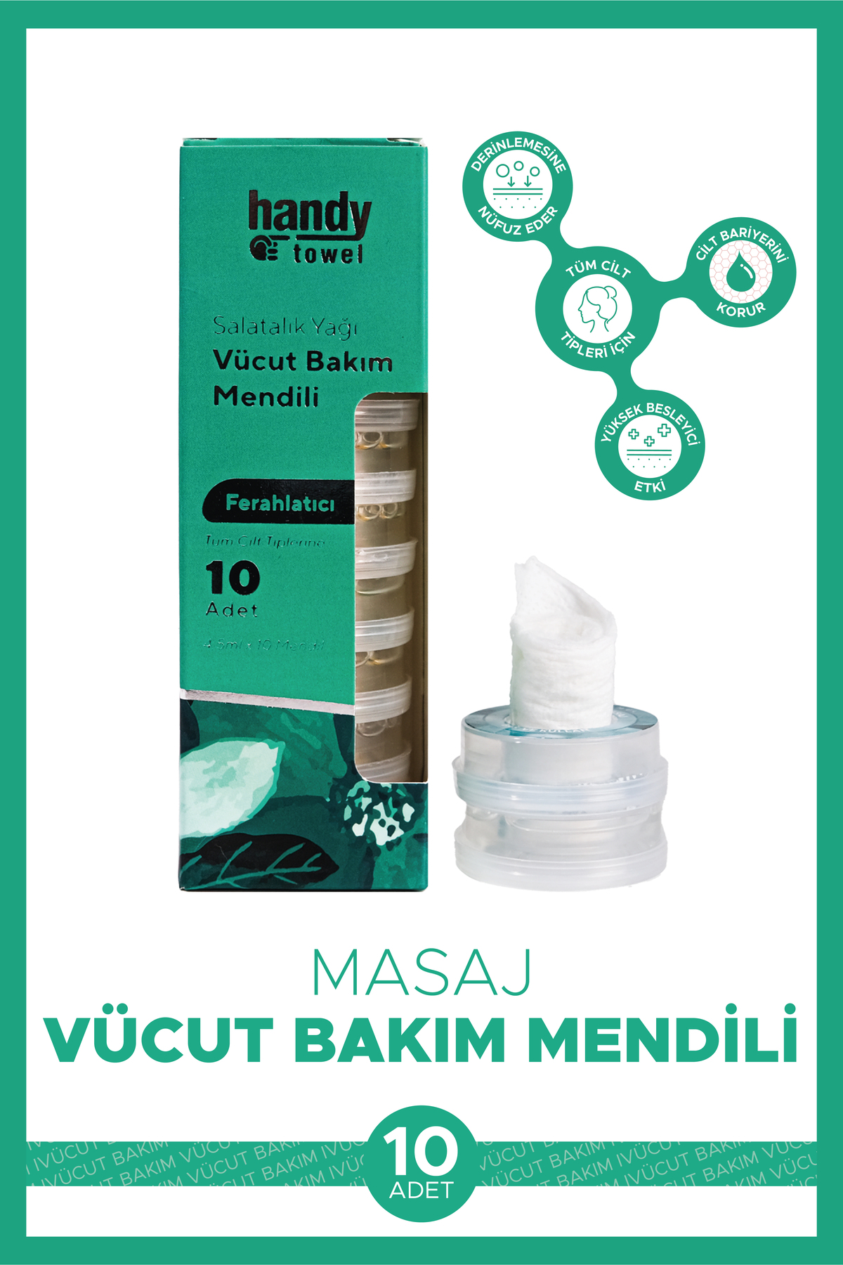 Vücut Bakım Masaj Mendili 10 Adet
