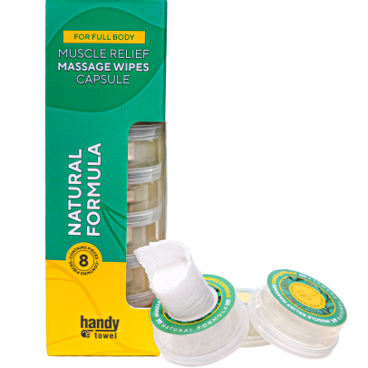 Handy Towel Kas Rahatlatıcı Masaj Kapsülü - 8 x 7,5 ml - Likit & Selüloz Mendil