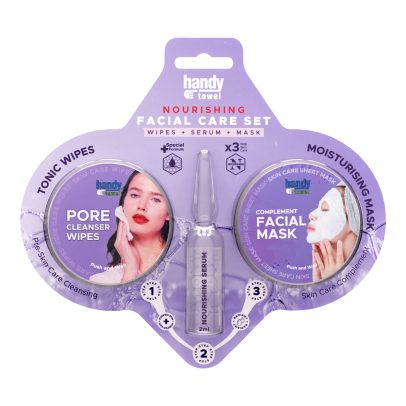 HandyTowel 3-piece Nourishing Facial Care Set