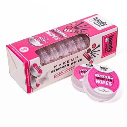 HandyTowel Makeup Removal & Skin Care Capsule 10 X 4.5 ml (Liquid, 100% Cellulose Wipes)