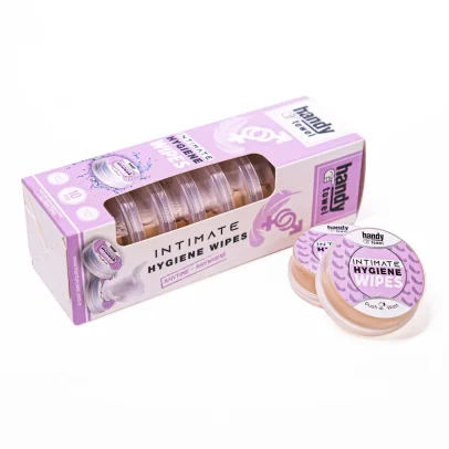 HandyTowel Classic Genital Area Intim Hygiene Capsule 10 x 4.5 ml (Liquid, 100% Cellulose Wipes)