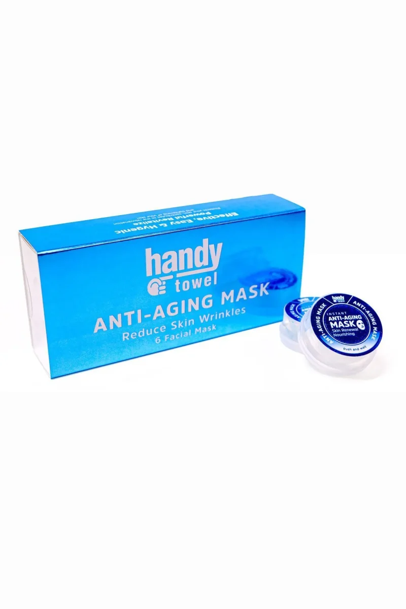 HandyTowel 6-Piece Anti-Aging Sheet Face Mask