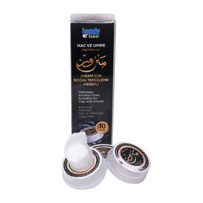 Natural Cleansing Wipes for Ihram, Hajj and Umrah Alcohol and Perfume Free Wipes