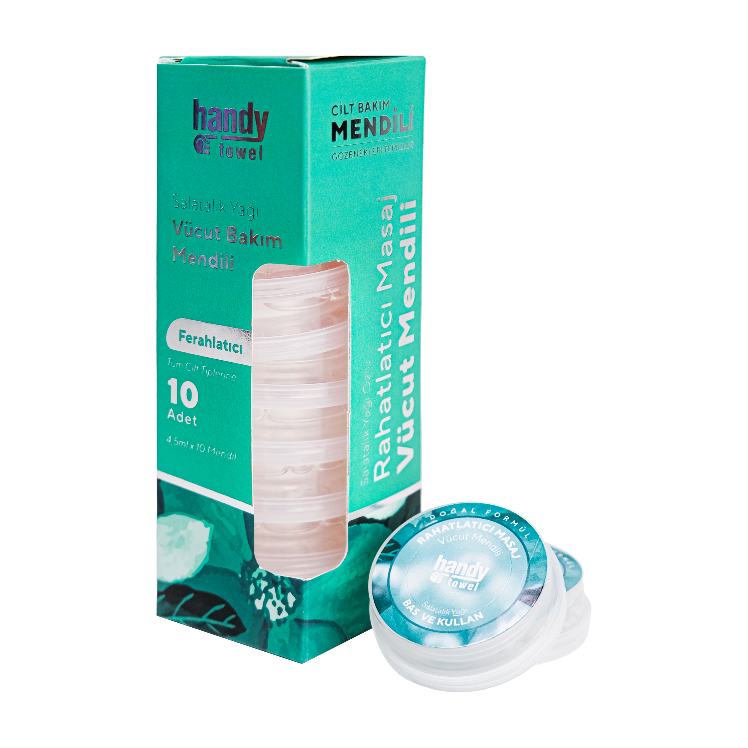 Cucumber Oil Body Care Massage Wipes 10 Pieces